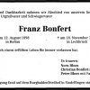 Bonfert Franz 1898-1992 Todesanzeige
